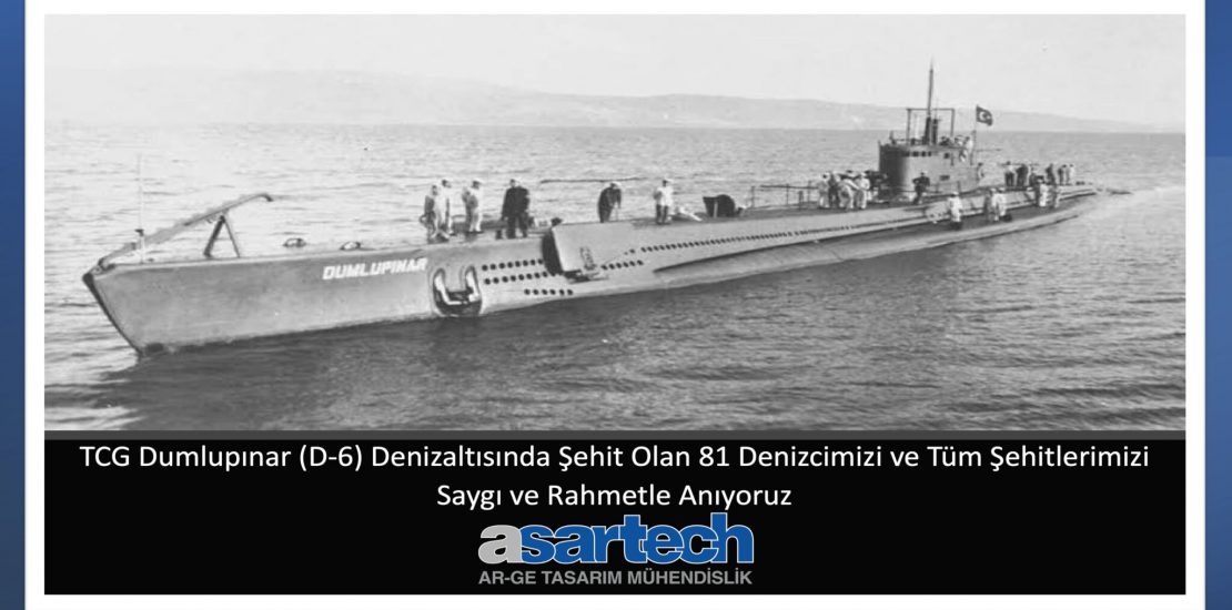 TCG Dumlupınar Denizaltısı Şehitlerini Anma Mesajı